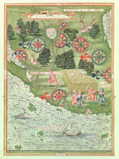 Fol.54v Mapa de Florida, de 